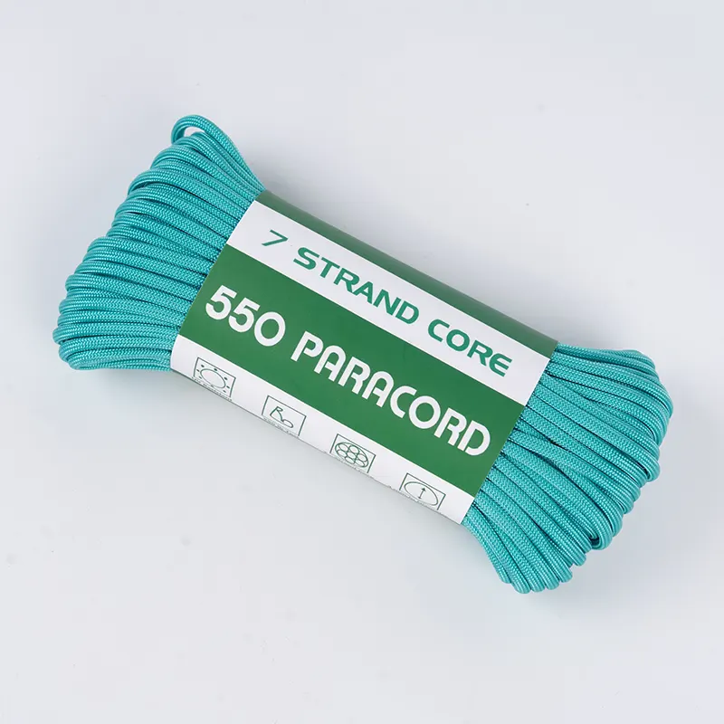แกน 7 เส้น 4 มม. สีฟ้าตัน 550 โพลีเอสเตอร์ Paracord