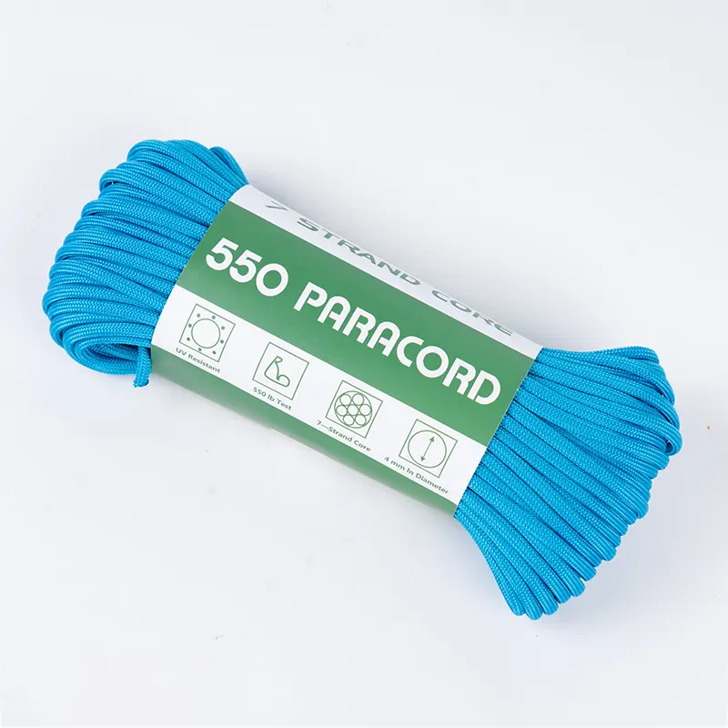 แกน 7 เส้น 4 มม. ทะเลสาบโซลิด 550 โพลีเอสเตอร์ Paracord